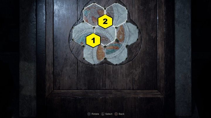 Kiedy znajdziecie wszystkie trzy heksagony, możecie włożyć je do piedestału - Resident Evil 4 Remake: Hexagon Pieces - Resident Evil 4 Remake - poradnik do gry