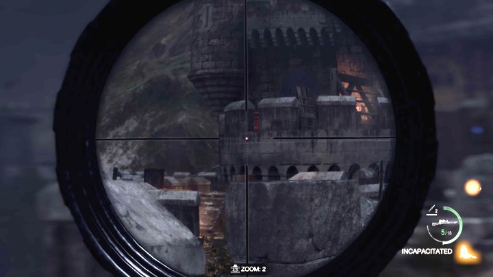 Obróćcie się ponownie o 180 stopni i przygotujcie sobie broń z lunetą - Resident Evil 4 Remake: Jak zniszczyć katapulty w Castle Gate? - Resident Evil 4 Remake - poradnik do gry