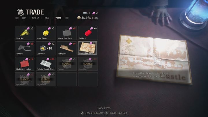 Mapę Treasure Map: Castle dotyczącą drugiego regionu (zamek) możecie najwcześniej zakupić w pierwszym sklepie w zamku, do którego dotrzecie na początku rozdziału 7 - Resident Evil 4 Remake: Mapy skarbów (Treasure Maps) - Resident Evil 4 Remake - poradnik do gry