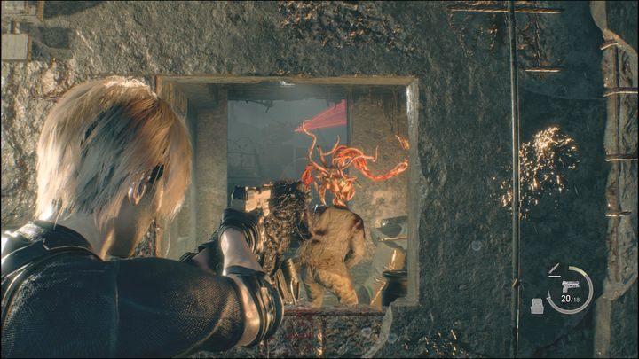 Jeśli nie posiadacie żadnych noży ani granatów błyskowych w ekwipunku, pozostaje ostatni sposób, czyli strzelanie w newralgiczne miejsca - Resident Evil 4 Remake: Jak niszczyć pasożyty? - Resident Evil 4 Remake - poradnik do gry