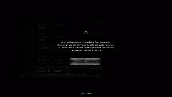 Dla wielu z Was zawodem może się okazać fakt, że podczas grania w trybie New Game Plus niemożliwe jest zdobycie oceny S+, która wymagana jest do zdobycia wszystkich osiągnięć lub trofeów - Resident Evil 4 Remake: Nowa Gra Plus - Resident Evil 4 Remake - poradnik do gry