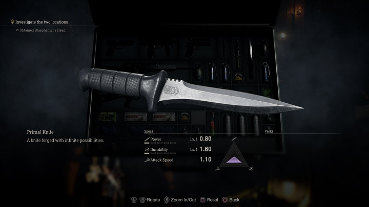 Za znalezienie wszystkich zabawkowych kasztelanów otrzymacie możliwość wykupienia niezniszczalnego noża (Primal Knife) w Content Shop za 1000 CP - Resident Evil 4 Remake: Clockwork Castellans - Resident Evil 4 Remake - poradnik do gry