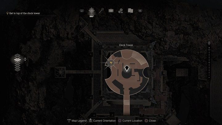 Po dostaniu się do wierzy zegarowej (Clock Tower) w rozdziale dwunastym (Chapter 12), przed skorzystaniem ze schodów prowadzących na górę, rozejrzyjcie się po zachodnio-północnej części - tam na skrzyni znajdziecie kasztelana, ukrytego pod schodami - Resident Evil 4 Remake: Clockwork Castellans - Resident Evil 4 Remake - poradnik do gry