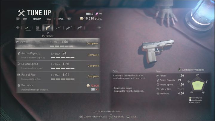 Jest to co prawda najdroższa statystyka do ulepszenia przy każdej z broni, jednakże jest warta swojej ceny - Resident Evil 4 Remake: Porady na start - Resident Evil 4 Remake - poradnik do gry