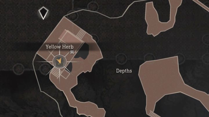 Żółta roślina jest do odnalezienia w trakcie przemierzania głębin Depths, do których spadniecie po scenie w sali tronowej Throne Room - Resident Evil 4 Remake: Sekrety Yellow Herb - Castle - Resident Evil 4 Remake - poradnik do gry