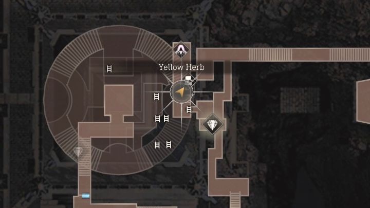 Żółta roślina jest obok maszyny do pisania i sklepu na szczycie wieży zegarowej Clock Tower, którą bada się w drodze do porwanej Ashley i bossa Salazara w rozdziale 12 - Resident Evil 4 Remake: Sekrety Yellow Herb - Castle - Resident Evil 4 Remake - poradnik do gry