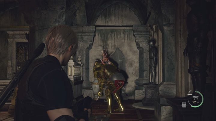 Trafianie w pasożyta Merciless Knight jest trudniejsze - Resident Evil 4 Remake: Jak niszczyć żywe zbroje Armadura? - Resident Evil 4 Remake - poradnik do gry