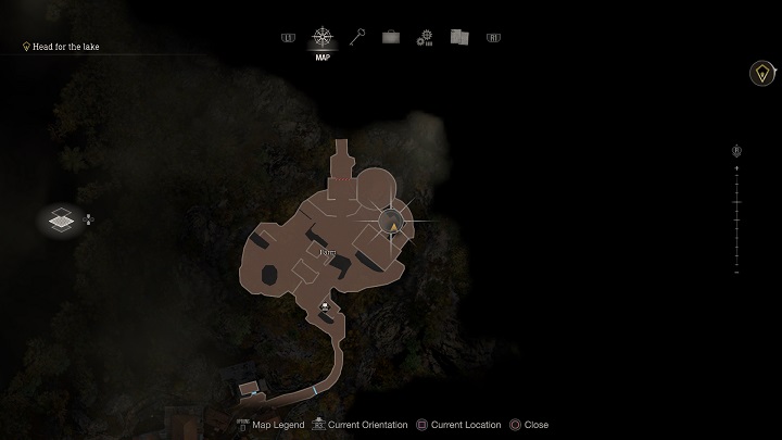 Po ostatni, piąty medalion musicie się na prawo od młyna, w którym znajduje się mechanizm otwierający bramę - Resident Evil 4 Remake: Destroy the Blue Medallions - Resident Evil 4 Remake - poradnik do gry