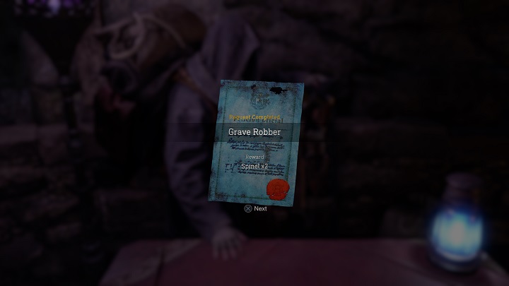 W nagrodę otrzymacie dwa spinele (x2 Spinel) - Resident Evil 4 Remake: Grave Robber - Resident Evil 4 Remake - poradnik do gry