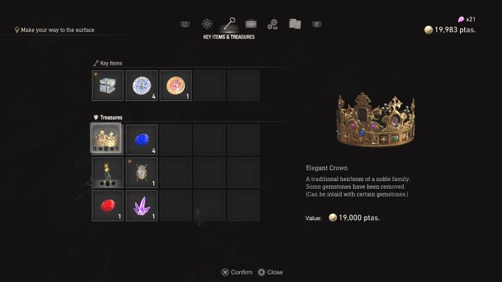 Sposób odblokowania: Sprzedaj pojedynczy skarb za co najmniej 100000 monet - Resident Evil 4 Remake: Trofea / Osiągnięcia - lista wszystkich, poradnik trofeowy - Resident Evil 4 Remake - poradnik do gry