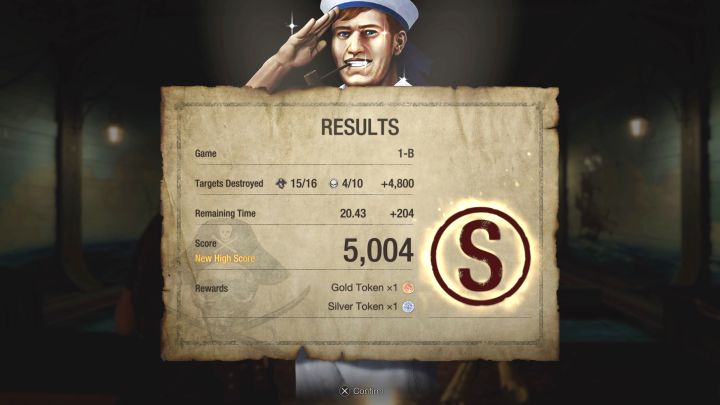 Na koniec każdego wyzwania otrzymacie rangę i powinniście dążyć do uzyskiwania rangi S - Resident Evil 4 Remake: Strzelnica (Shooting Range) - Resident Evil 4 Remake - poradnik do gry