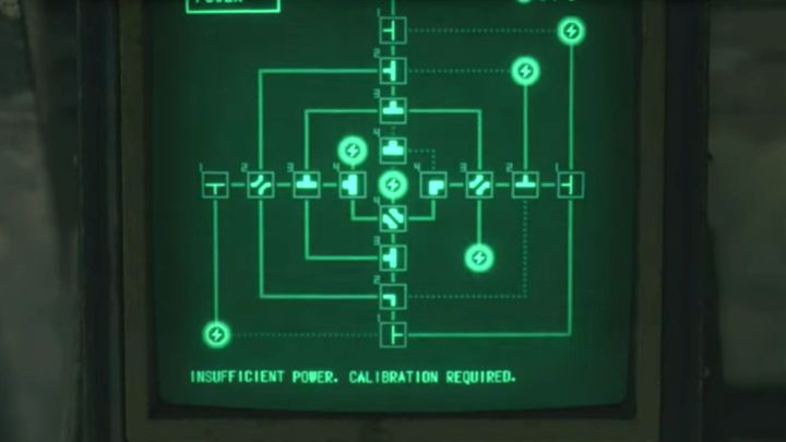 Powyższy obrazek pokazuje rozwiązanie dla poziomów Hardcore i Professional - jest do podłączenia aż 6 ikon błyskawicy - Resident Evil 4 Remake: Zagadka z terminalem w Waste Disposal - Resident Evil 4 Remake - poradnik do gry