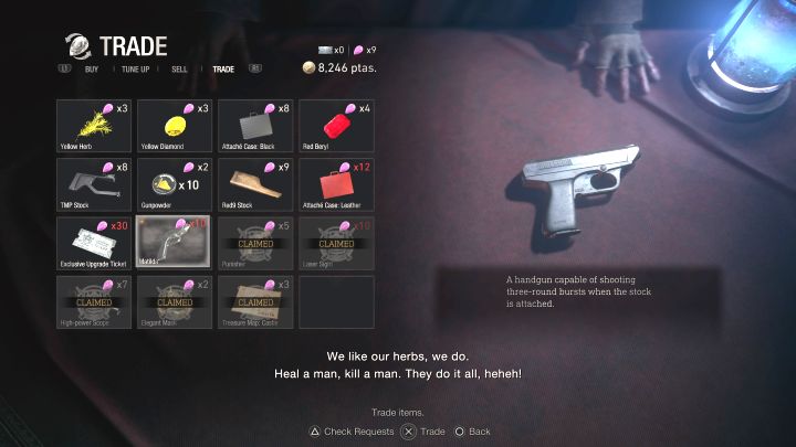 To pistolet mogący strzelać seriami 3 pocisków (musi być połączony z ulepszeniem Stock) - Resident Evil 4 Remake: Lista wszystkich broni - Resident Evil 4 Remake - poradnik do gry