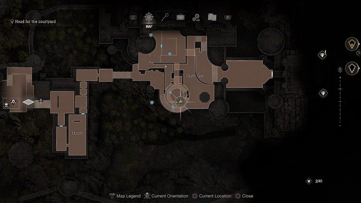 Pierwszy medalion znajdziecie w miejscu, w którym znajdowała się armata, z której strzelaliście - Resident Evil 4 Remake: Destroy the Blue Medallions 3 - Resident Evil 4 Remake - poradnik do gry