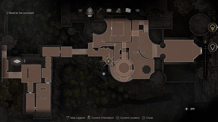 Szósty, ostatni medalion znajduje się na początku lokacji - tam gdzie zostaliście zaatakowani przez katapultę po raz pierwszy - Resident Evil 4 Remake: Destroy the Blue Medallions 3 - Resident Evil 4 Remake - poradnik do gry