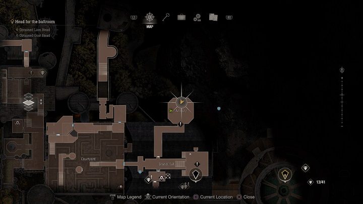 Następny medalion jest w zbrojowni (Armory) - w lokacji, gdzie przyjdzie musicie pokonać ożywione zbroje (Armadura) - Resident Evil 4 Remake: Destroy the Blue Medallions 4 - Resident Evil 4 Remake - poradnik do gry