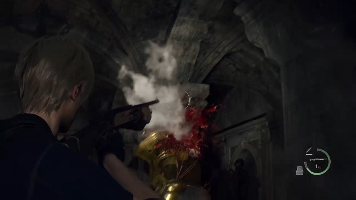 Następnie pozostaje przemieścić się za niego i wypalić z jakiejś mocnej broni w jego macki - Resident Evil 4 Remake: Merciless Knight - Resident Evil 4 Remake - poradnik do gry