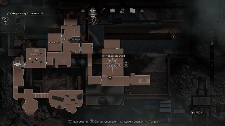 Żeby znaleźć poszukiwanego przeciwnika, musicie powrócić do lokacji Incubation Lab - miejscu, w którym zdobyliście kartę trzeciego poziomu w rozdziale trzynastym - Resident Evil 4 Remake: The Wandering Dead - Resident Evil 4 Remake - poradnik do gry