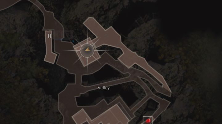 Znajdźcie na górnym poziomie pokrętło z powyższego obrazka - Resident Evil 4 Remake: Jak przetrwać bitwę w Valley (rozdział 2)? - Resident Evil 4 Remake - poradnik do gry