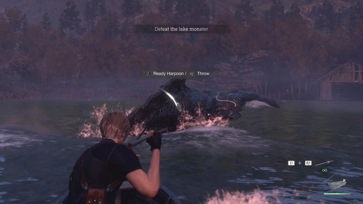 W trakcie pojedynku z bossem nie używa się własnych broni - Resident Evil 4 Remake: Jak pokonać bossa Del Lago? - Resident Evil 4 Remake - poradnik do gry