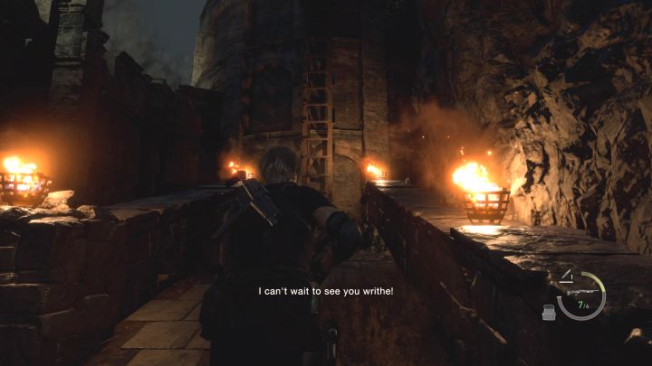 Podróżujcie katakumbami - cel podróży to drabina - Resident Evil 4 Remake: Jak ponownie pokonać bossa Jack Krauser w rozdziale 14? - Resident Evil 4 Remake - poradnik do gry