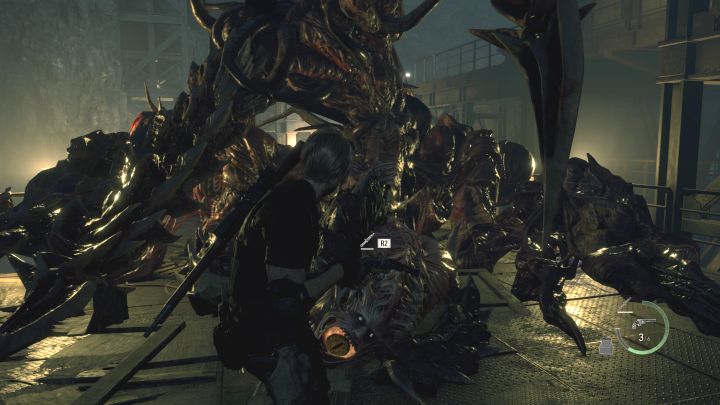 Po zniszczeniu kilku oczu boss powinien upaść na arenę - Resident Evil 4 Remake: Jak pokonać finałowego bossa (rozdział 16)? - Resident Evil 4 Remake - poradnik do gry
