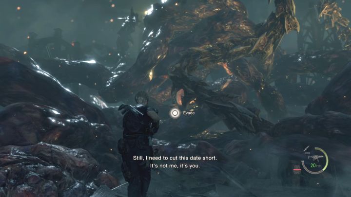 W drugiej części pojedynku obszar walk jest bardzo ograniczony, ale na szczęście sama walka znacznie prostsza - Resident Evil 4 Remake: Jak pokonać finałowego bossa (rozdział 16)? - Resident Evil 4 Remake - poradnik do gry