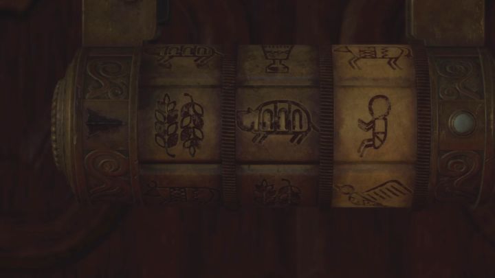Rozwiązanie zagadki to wybranie symboli wspomnianych w księdze - Resident Evil 4 Remake: Zagadki z Village Chiefs Manor (rozdział 2) - Resident Evil 4 Remake - poradnik do gry
