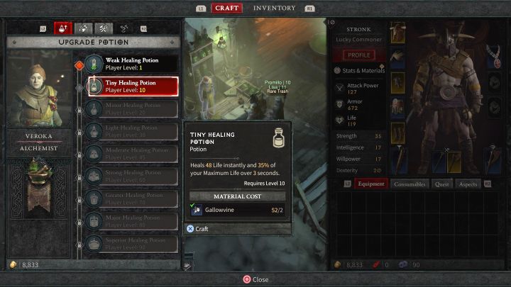 Sposób odblokowania: Ulepsz miksturę leczenia do maksymalnej rangi - Diablo 4: Wszystkie Trofea, Osiągnięcia, poradnik trofeowy - Diablo 4 - poradnik do gry