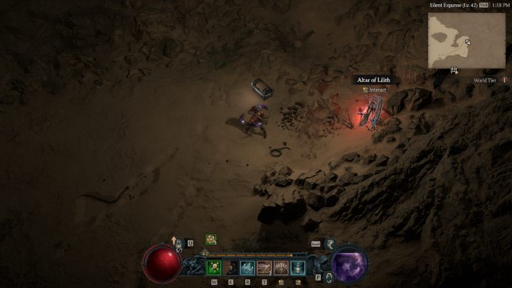 Ołtarz #7 jest blisko lochu Halls of the Damned - Diablo 4: Ołtarze Lilit (Altars of Lilith) - Kehjistan - Diablo 4 - poradnik do gry