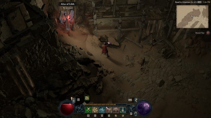 Ołtarz #10 znajdziecie na ścieżce łączącej obszar Amber Sands ze Scouring Sands - Diablo 4: Ołtarze Lilit (Altars of Lilith) - Kehjistan - Diablo 4 - poradnik do gry