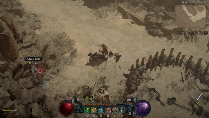 Ołtarz #14 znajdziecie niedaleko lochu Sunken Library między skałami - Diablo 4: Ołtarze Lilit (Altars of Lilith) - Kehjistan - Diablo 4 - poradnik do gry