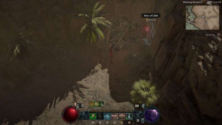 Ołtarz #17 jest na krańcu mapy, w zachodniej części obszaru Ragged Coastline - Diablo 4: Ołtarze Lilit (Altars of Lilith) - Kehjistan - Diablo 4 - poradnik do gry