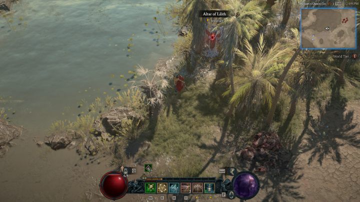 Ołtarz #28 jest przy oazie na zachód od twierdzy Omaths Redoubt - Diablo 4: Ołtarze Lilit (Altars of Lilith) - Kehjistan - Diablo 4 - poradnik do gry