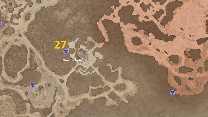 Twierdza Omaths Redoubt zawiera jeden Ołtarz - Diablo 4: Ołtarze Lilit (Altars of Lilith) - Kehjistan - Diablo 4 - poradnik do gry