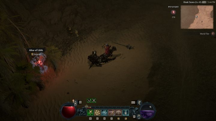 Ołtarz #13 jest w północnej części Fields of Hatred, skryty pod palmami - Diablo 4: Ołtarze Lilit (Altars of Lilith) - Kehjistan - Diablo 4 - poradnik do gry