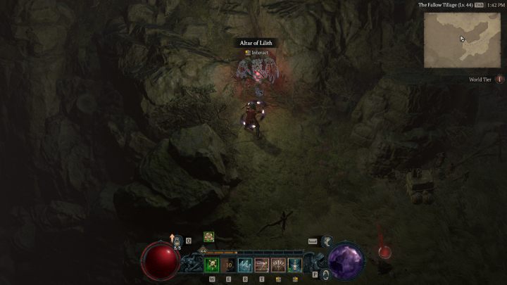 Ołtarz #24 znajduje się na krańcu południowej części mapy - Diablo 4: Ołtarze Lilit (Altars of Lilith) - Hawezar - Diablo 4 - poradnik do gry