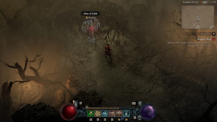 Ołtarz #1 jest w północnej części twierdzy tuż obok lochu Oblivion - Diablo 4: Ołtarze Lilit (Altars of Lilith) - Hawezar - Diablo 4 - poradnik do gry