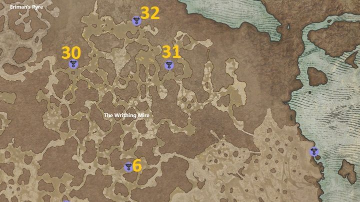 Na obszarze Writhing Mire znajdują się 4 Ołtarze do odkrycia - Diablo 4: Ołtarze Lilit (Altars of Lilith) - Hawezar - Diablo 4 - poradnik do gry