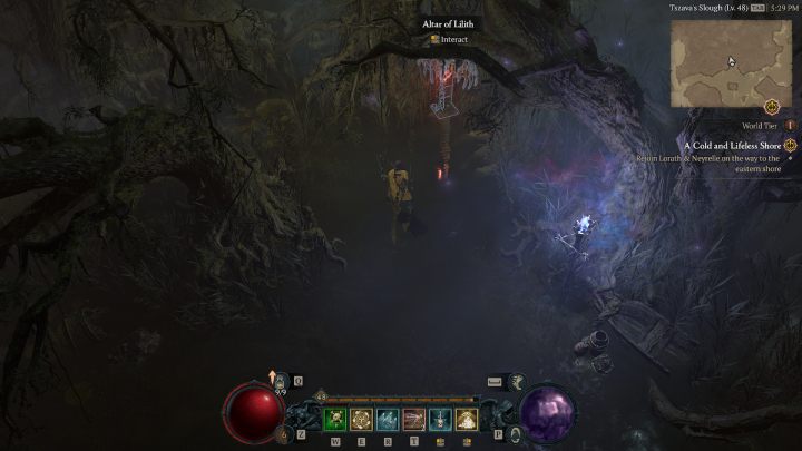 Ołtarz #30 znajdziecie za ścieżką łączącą obszar The Writhing Mire z regionem Dismal Foothills - Diablo 4: Ołtarze Lilit (Altars of Lilith) - Hawezar - Diablo 4 - poradnik do gry