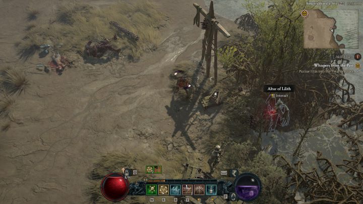 Ołtarz #8 znajduje się na wschodnim krańcu mapy nad wodą - Diablo 4: Ołtarze Lilit (Altars of Lilith) - Hawezar - Diablo 4 - poradnik do gry