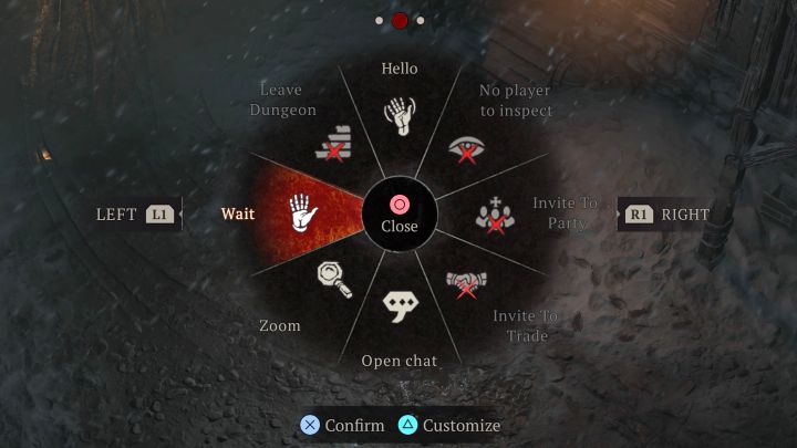 Od tego momentu możecie już wybierać emotkę Poczekaj z rozwijanego menu - Diablo 4: Tajemnica źródła - Diablo 4 - poradnik do gry