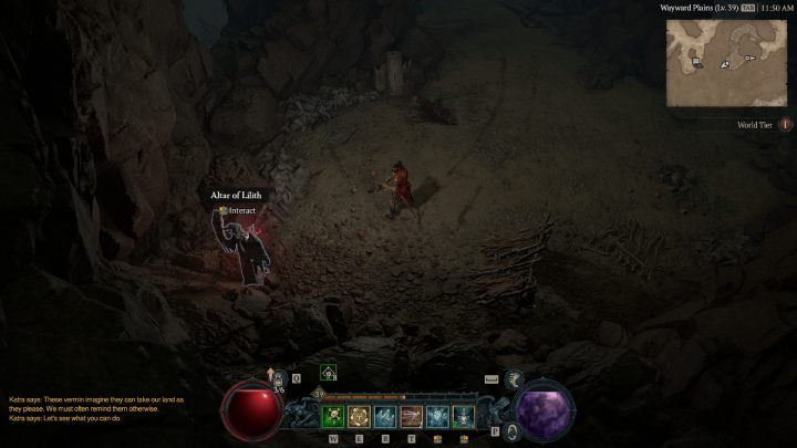 Ołtarz #29 znajduje się na końcu małej jaskini - Diablo 4: Ołtarze Lilit (Altars of Lilith) - Dry Steppes - Diablo 4 - poradnik do gry