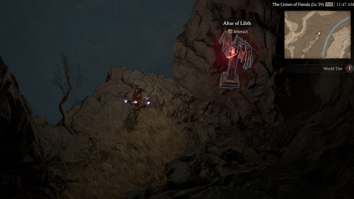 Ołtarz #22 znajdziecie na końcu ślepej uliczki niedaleko obszaru Tusmaa Rift - Diablo 4: Ołtarze Lilit (Altars of Lilith) - Dry Steppes - Diablo 4 - poradnik do gry