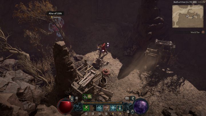 Ołtarz #33 znajduje się niedaleko ścieżki prowadzącej do obszaru Jakha Basin - Diablo 4: Ołtarze Lilit (Altars of Lilith) - Dry Steppes - Diablo 4 - poradnik do gry