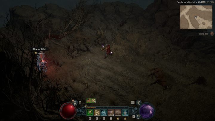 Ołtarz #13 znajduje się niedaleko piwnicy Marauders Hideout - Diablo 4: Ołtarze Lilit (Altars of Lilith) - Dry Steppes - Diablo 4 - poradnik do gry