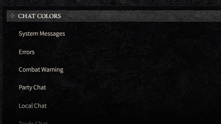 Tutaj zadecydujecie, jakimi kolorami mają być oznaczone teksty czatu w różnych kategoriach - Diablo 4: Ułatwienia dostępu - Diablo 4 - poradnik do gry