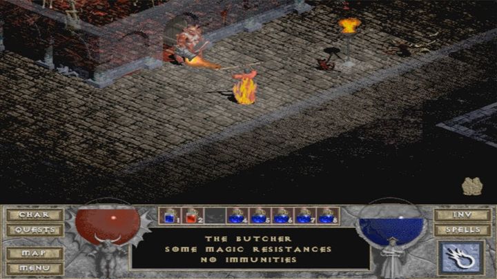 Butcher w Diablo 1. - Diablo 4: Jak pokonać minibossa Rzeźnik (Butcher)? - Diablo 4 - poradnik do gry