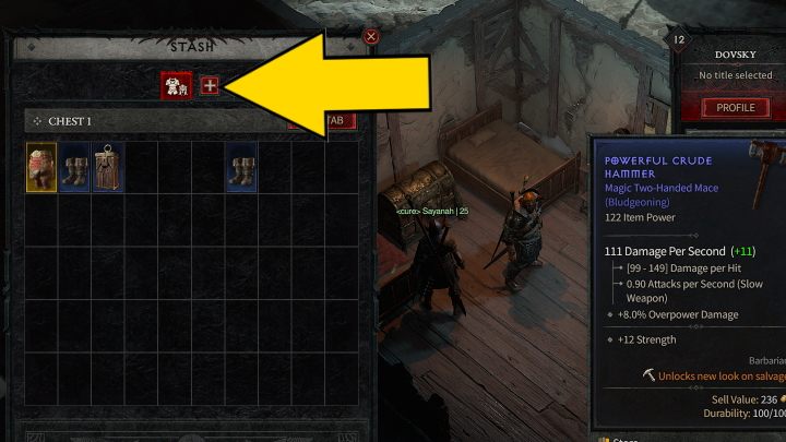 Schowek ma ograniczoną pojemność i w jednej zakładce pomieścicie 50 przedmiotów - Diablo 4: Gdzie jest schowek (Stash)? - Diablo 4 - poradnik do gry