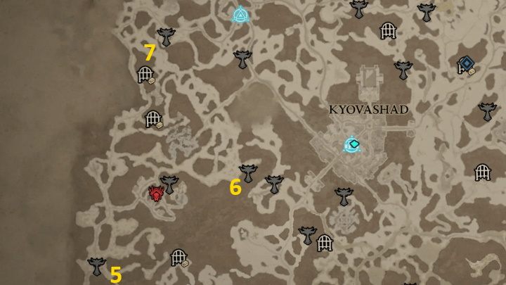 W The Pallid Glade odnajdziecie 3 ołtarze - Diablo 4: Ołtarze Lilit (Altars of Lilith) - Strzaskane Szczyty - Diablo 4 - poradnik do gry